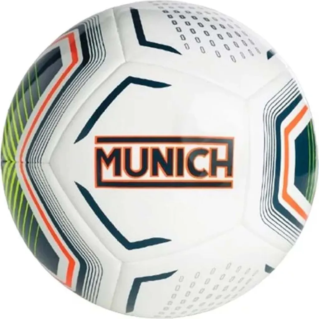 Ballon de football Munich taille 5 blanc - Idéal pour l'entraînement