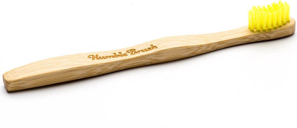 The Humble Co. 16464, Zahnbürste, Kind, Holz, Gelb, Kurz, Bambus, Nylon-6