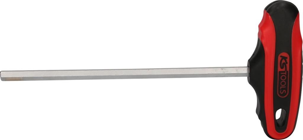 KS TOOLS 158.8036-E T-Griff-Innensechskant-Schlüssel, 6mm, 185mm, auf Hänger