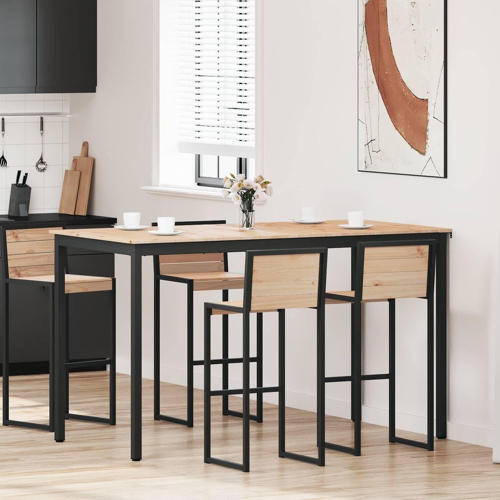 Maison Exclusive - Bartisch Natur 180 x 90 x 105 cm Massives Kiefernholz