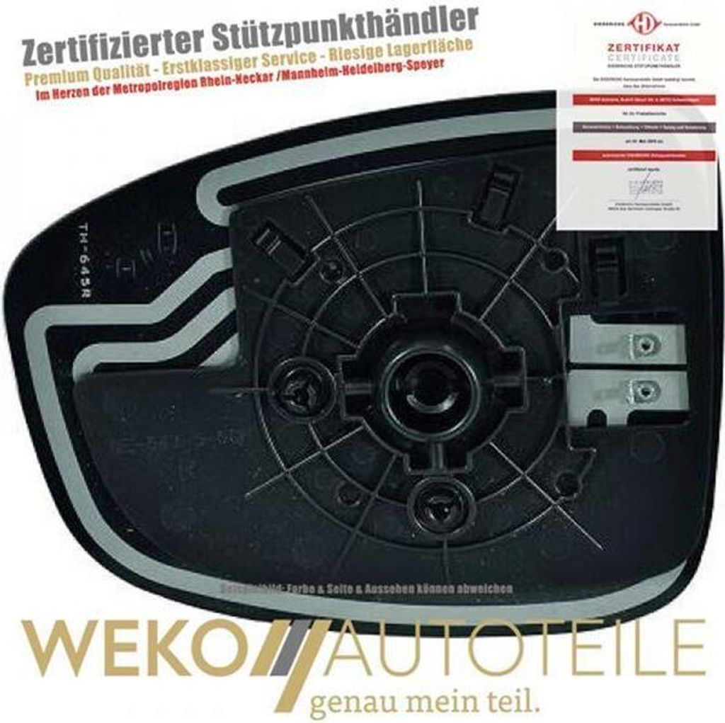 Spiegelglas Außenspiegel rechts DIEDERICHS 5630026 für MAZDA