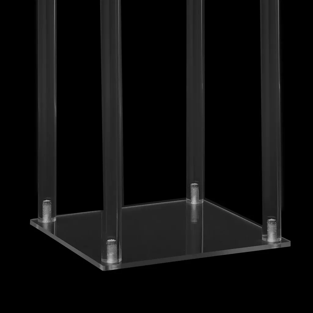 Support à fleurs stable charge 20kg - Colonne transparente anti-chute - 8
