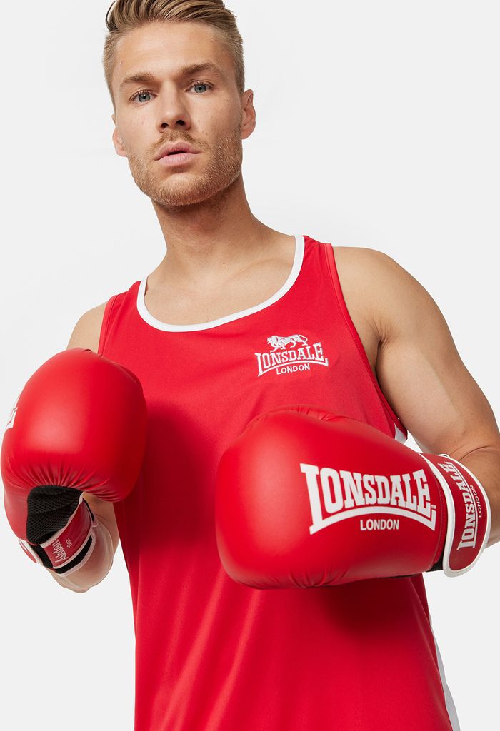 Herren Singlet AMATEUR SINGLET Red M Lonsdale