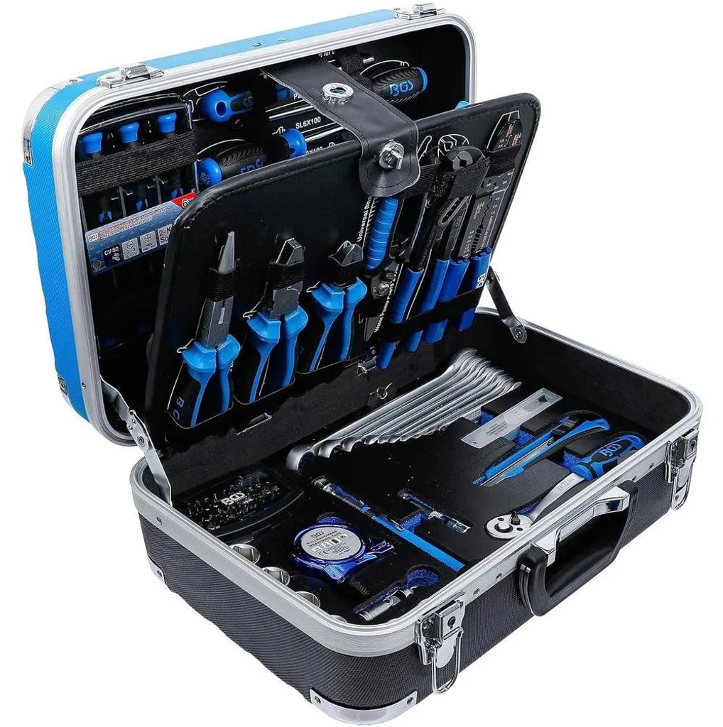 Caisse à Outils 106 pcs Compacte 18x33x45cm - Outillage Varié et Robuste