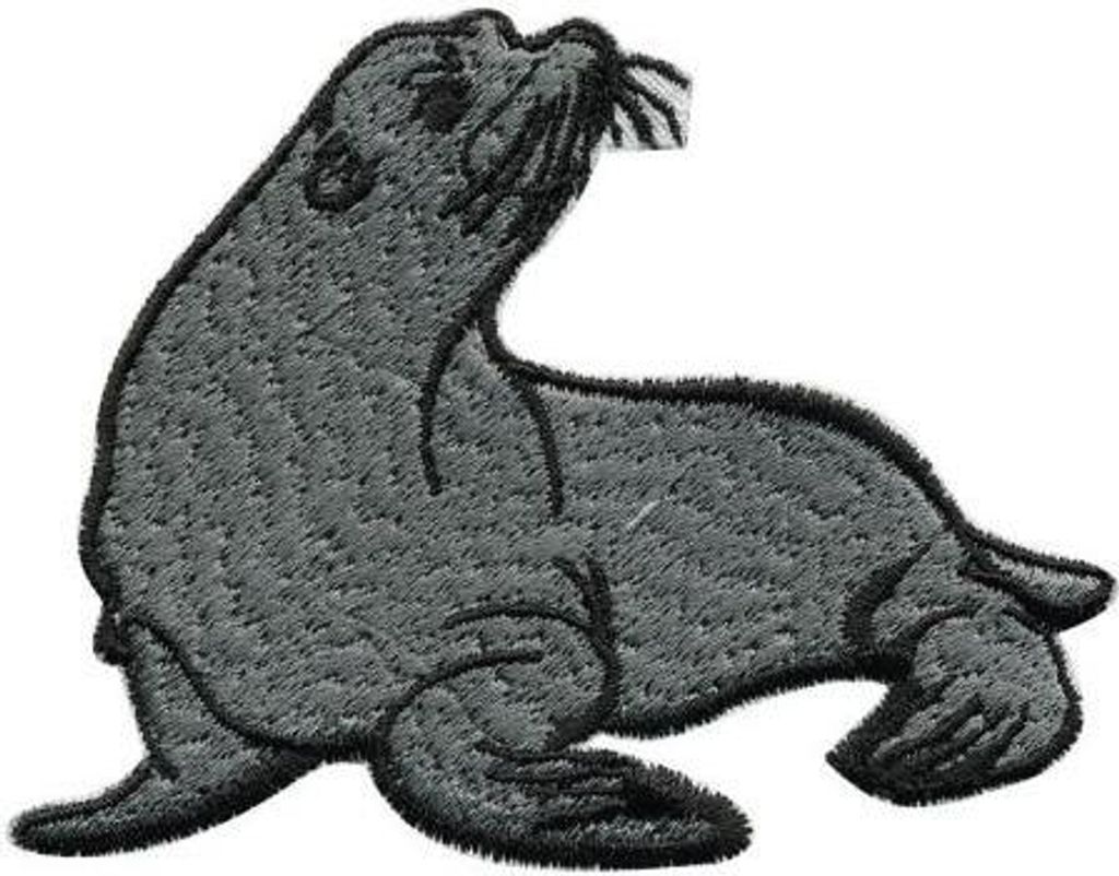 Aufnäher - Seelöwe - 00956 - Gr. ca. 9 x 5 cm - Patches Stick Applikation