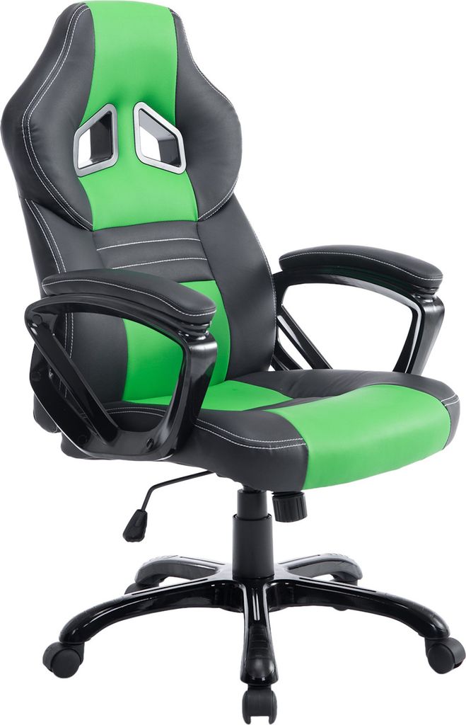 CLP Gaming Bürostuhl Pedro drehbar mit Höhenverstellung,schwarz/grün
