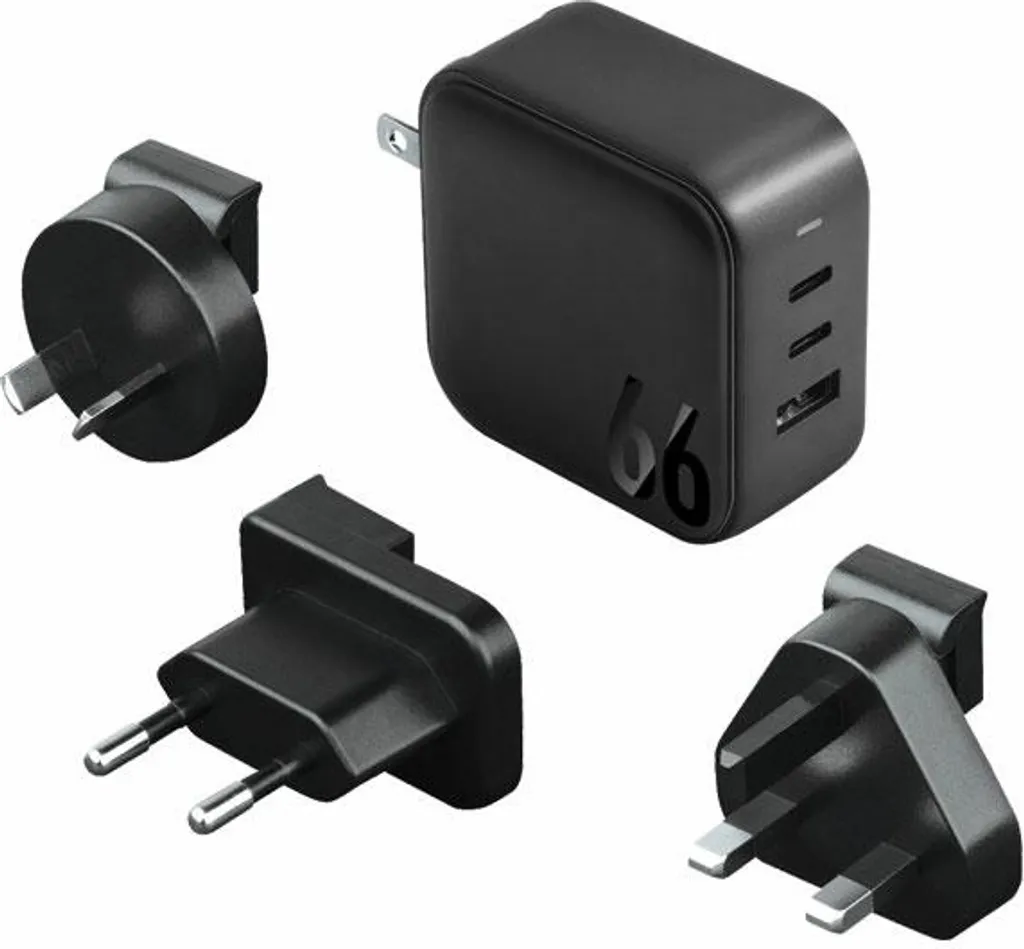 Energea Travelite 66W: Caricabatterie Multi-Porta Sicuro per Viaggi