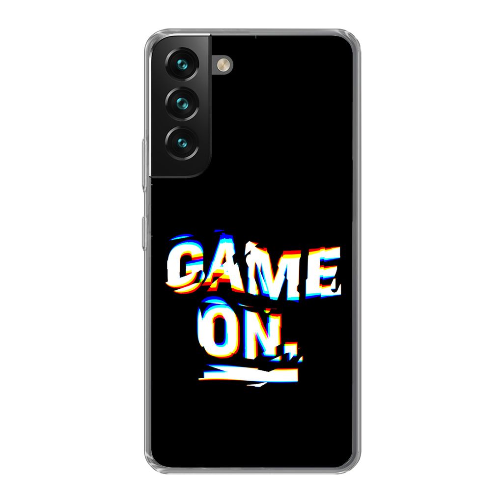 MuchoWow Handyhülle Schutzhülle Hülle für Samsung Galaxy S22 Plus Spiele - Spiel - Zitat Silikon Softcase Handy Hülle - Schutzabdeckung