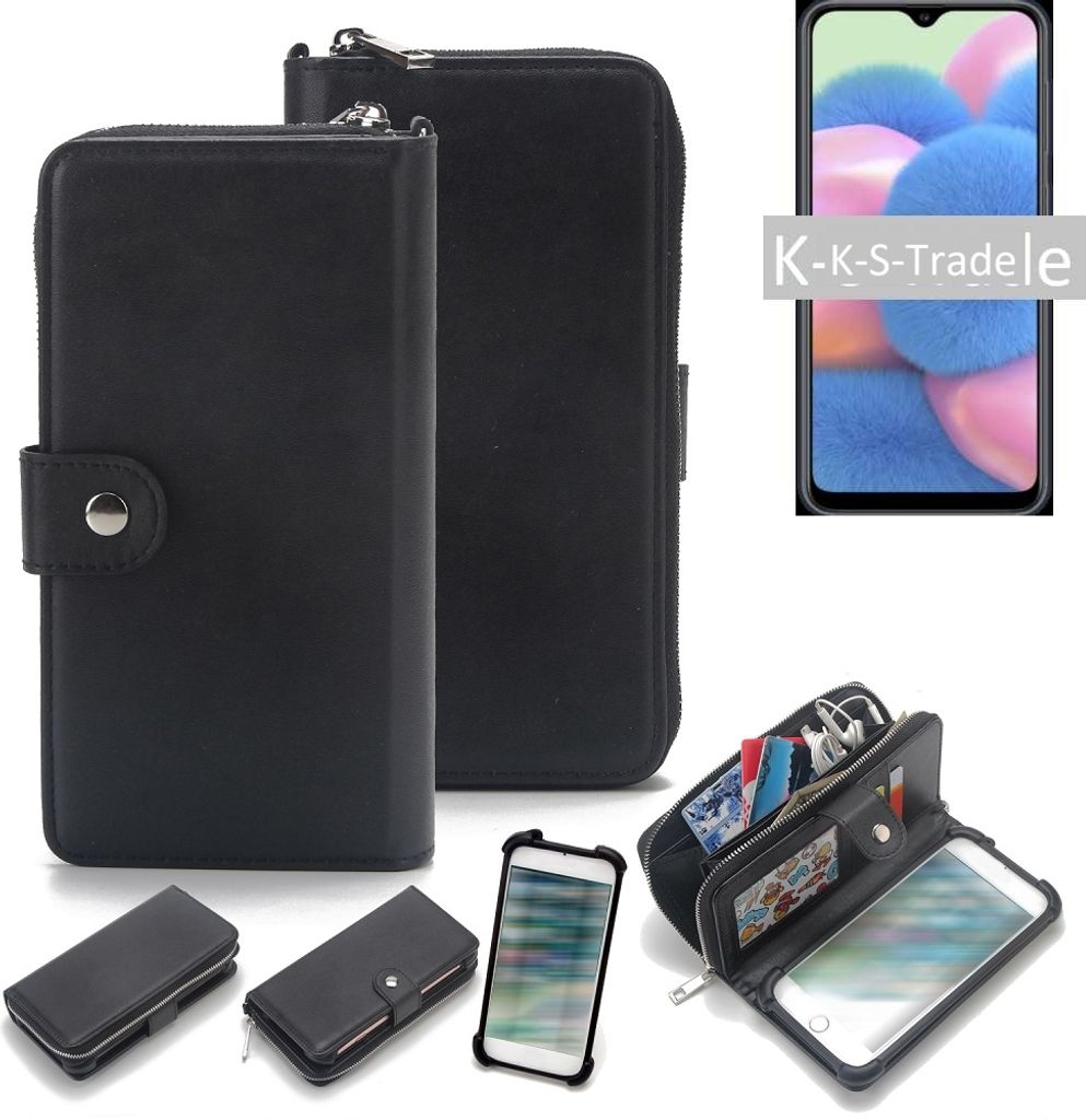K-S-Trade 2in1 Handyhülle Schutzhülle kompatibel mit Wiko View 3 Pro & Portemonnee Cover Handy Hülle Case Etui Geldbörse Wallet Bookstyle Hülle