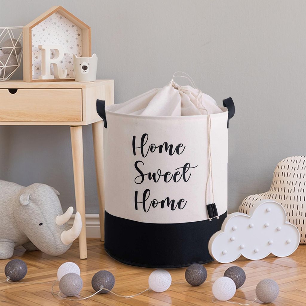 Evila Originals, YLC412, Filzkorb, Weiß, 70 % POLYESTER / 30 % BAUMWOLLE, 37 x 40 cm