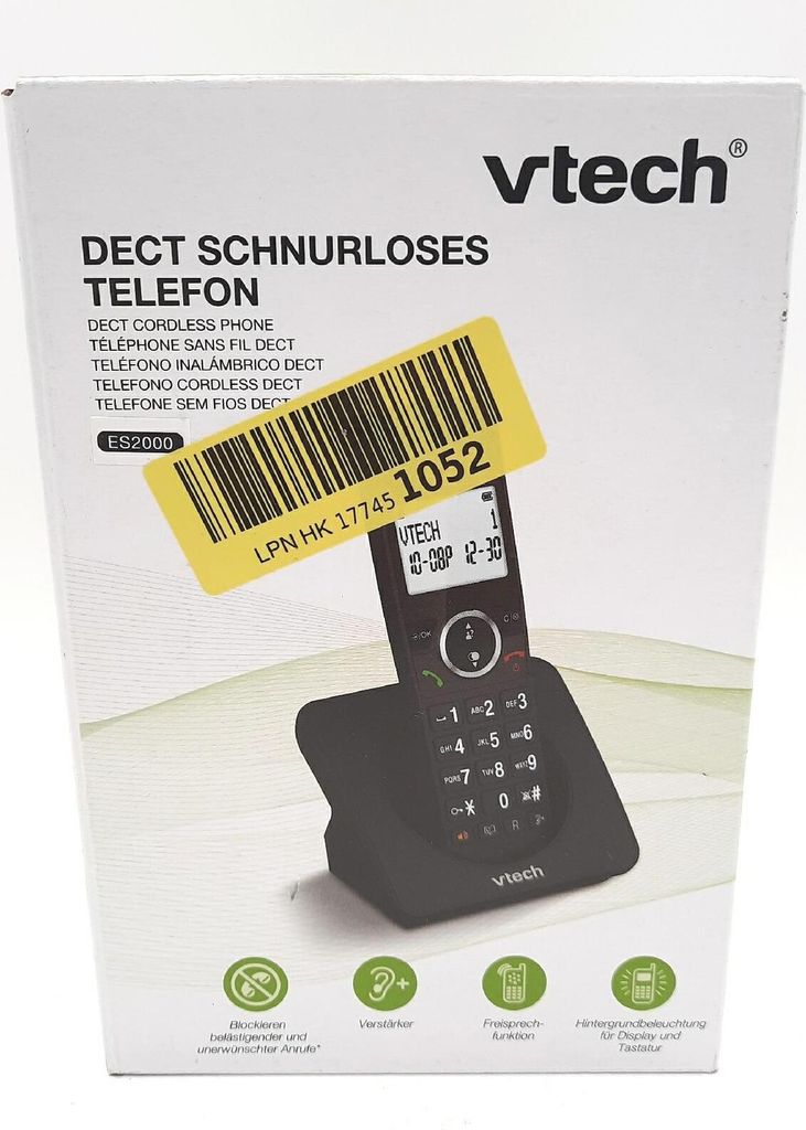 VTech ES2000 DECT Schnurloses Telefon Anrufsperre Produktbild 