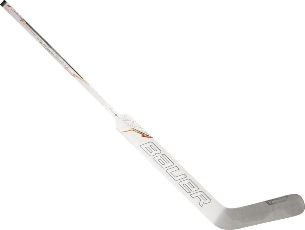 Bauer Vapor Flypro Goalie Composite Schläger - Senior Links 27' , Farbe:weiss/silber, Bauer Goaliebiegung:P31