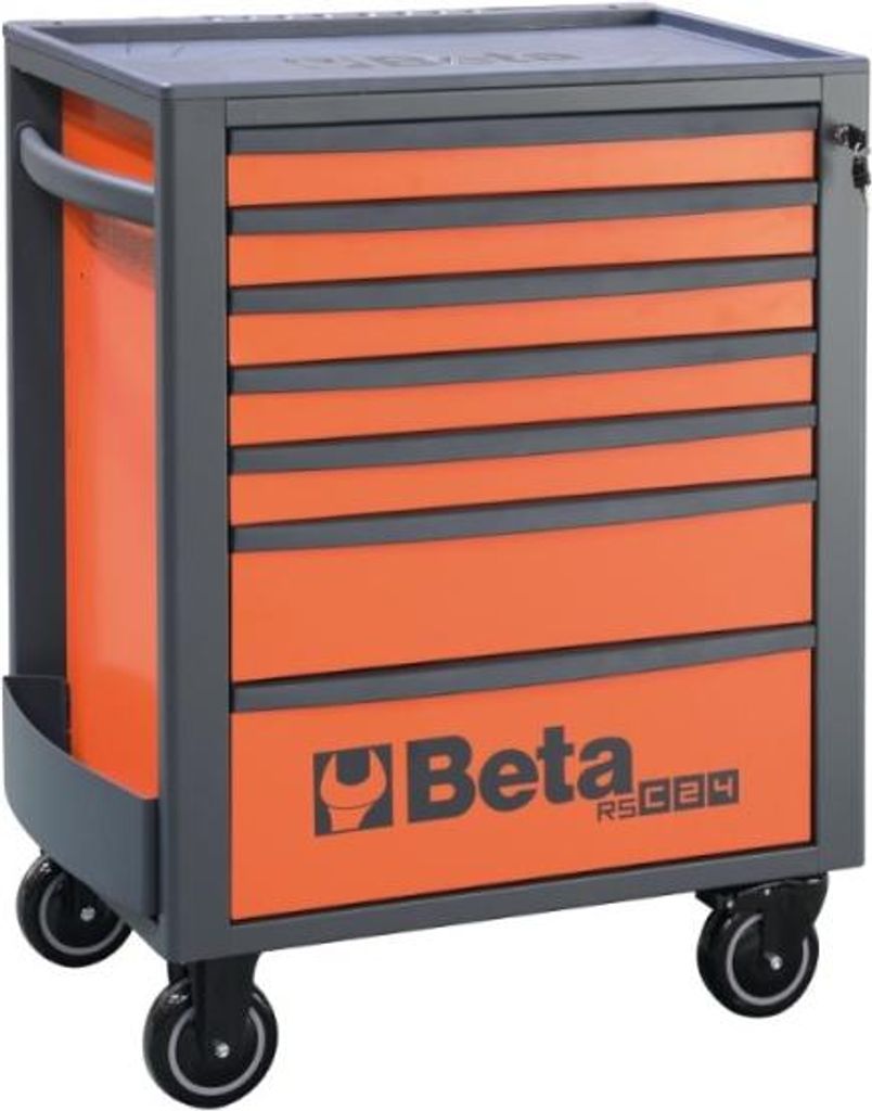 Beta rsc24 7-fo Werkzeugwagen 7 Schubladen orange
