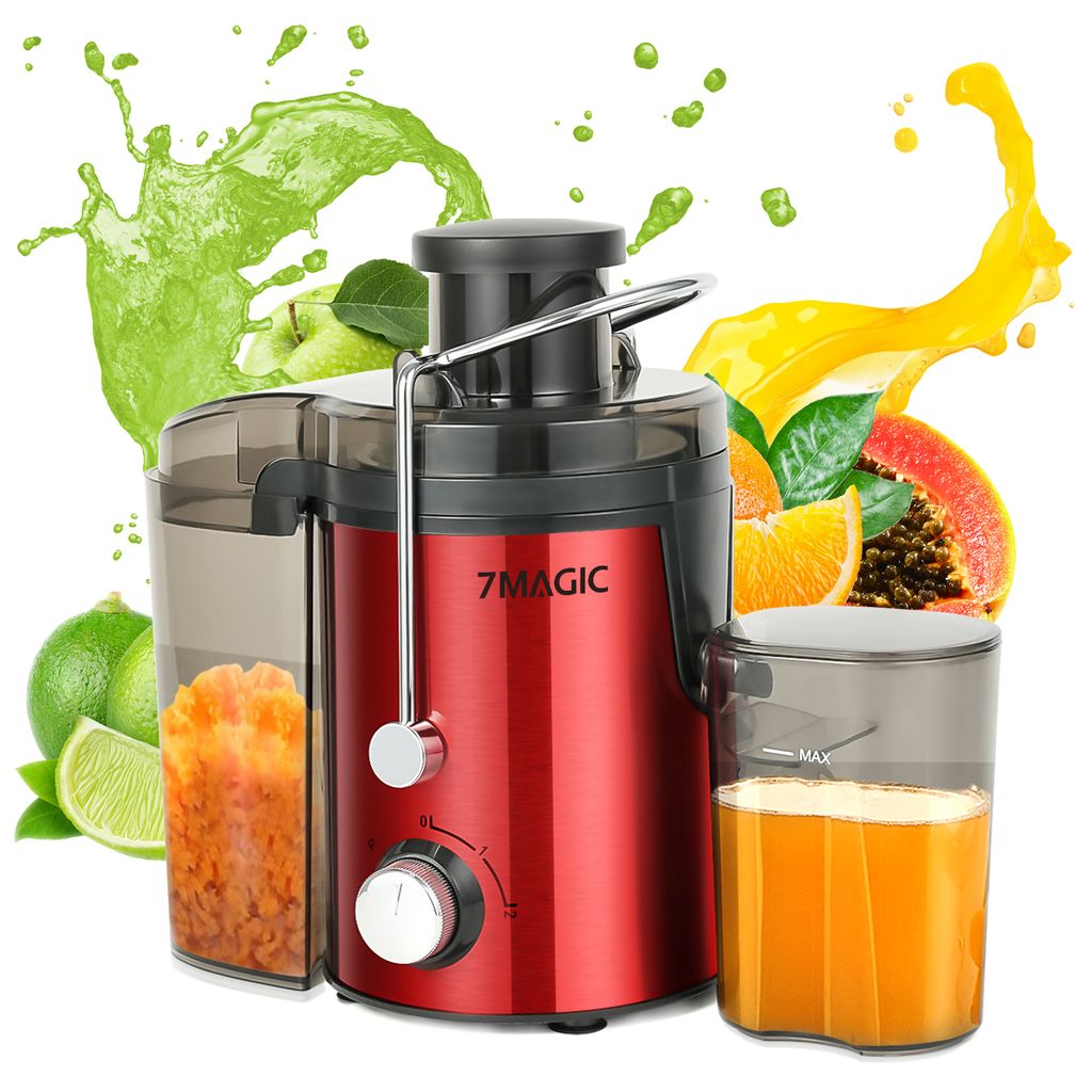 7MAGIC Entsafter für Obst und Gemüse in Edelstahl, 400W Produktbild 