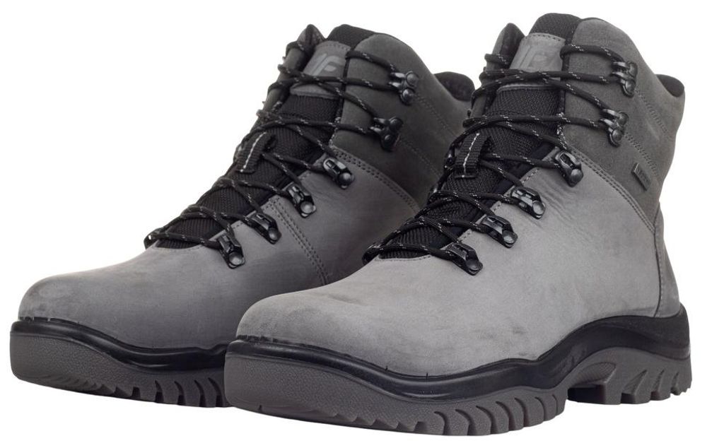 4F - Herren Wanderstiefel "H255", Leder PP6937 (44,5 EU) (Grau)