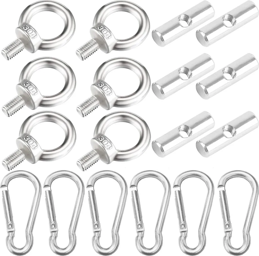 Taquet de Bourrelet 6mm et Mousqueton Inox pour Store Camping-car