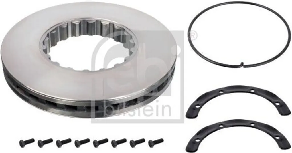 2 Disques de Frein Arrière FEBI BILSTEIN 104672 pour Camion VOLVO FH
