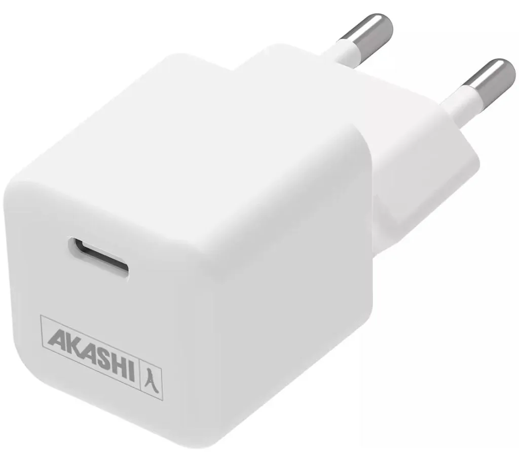 Chargeur USB-C 30W Akashi SuperGaN Blanc - Design Ultra Compact GaN