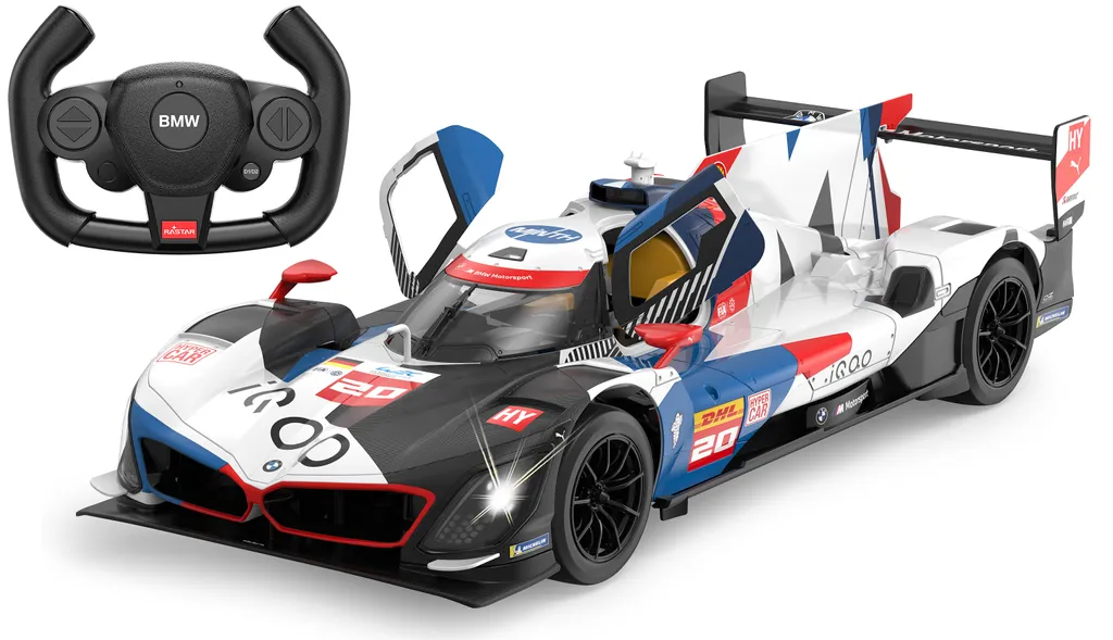 Voiture RC BMW M Hybrid V8 LMDH 1:14 Blanche JAMARA - Télécommandée