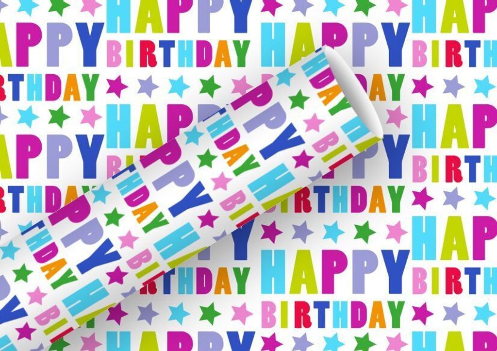 Braun & Company Geschenkpapier Kollektion Happy Birthday Produktbild 