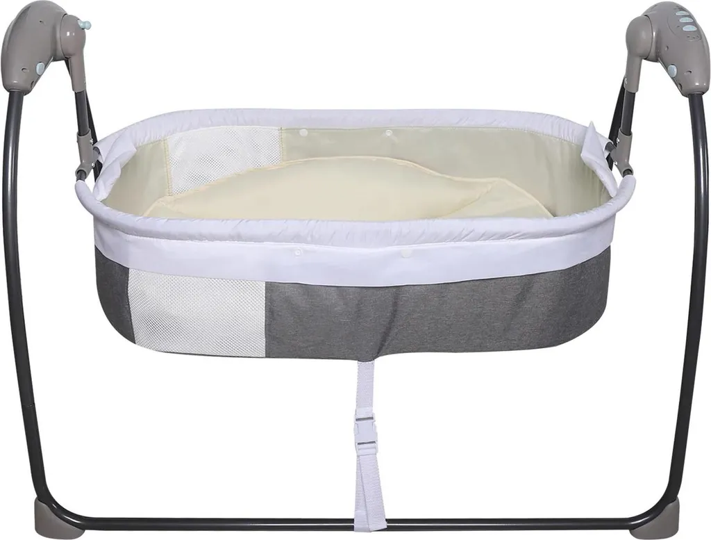 Transat électrique bébé pour faciliter le sommeil avec télécommande gris
