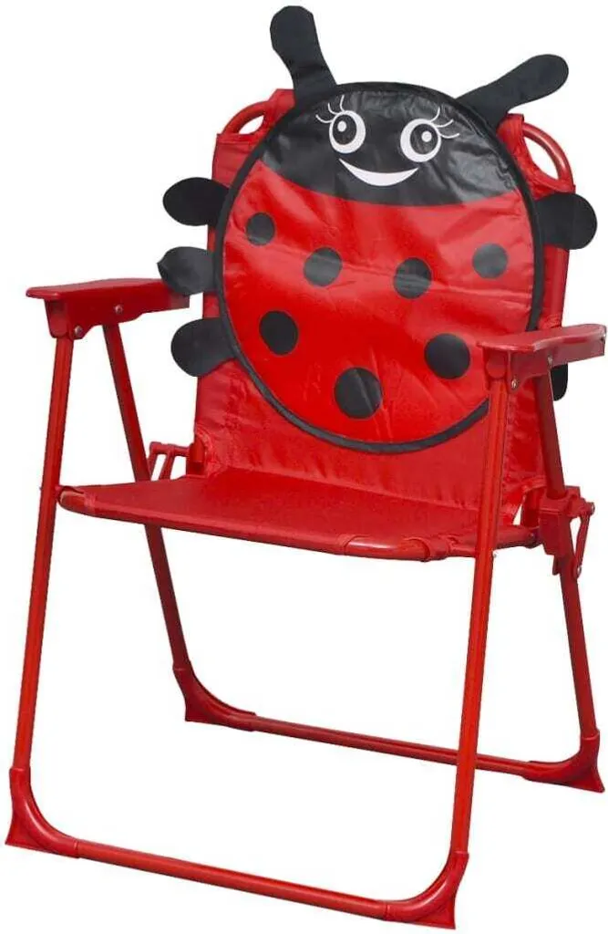 set bistrot da giardino per bambini da 3 pezzi con ombrellone rosso - 4