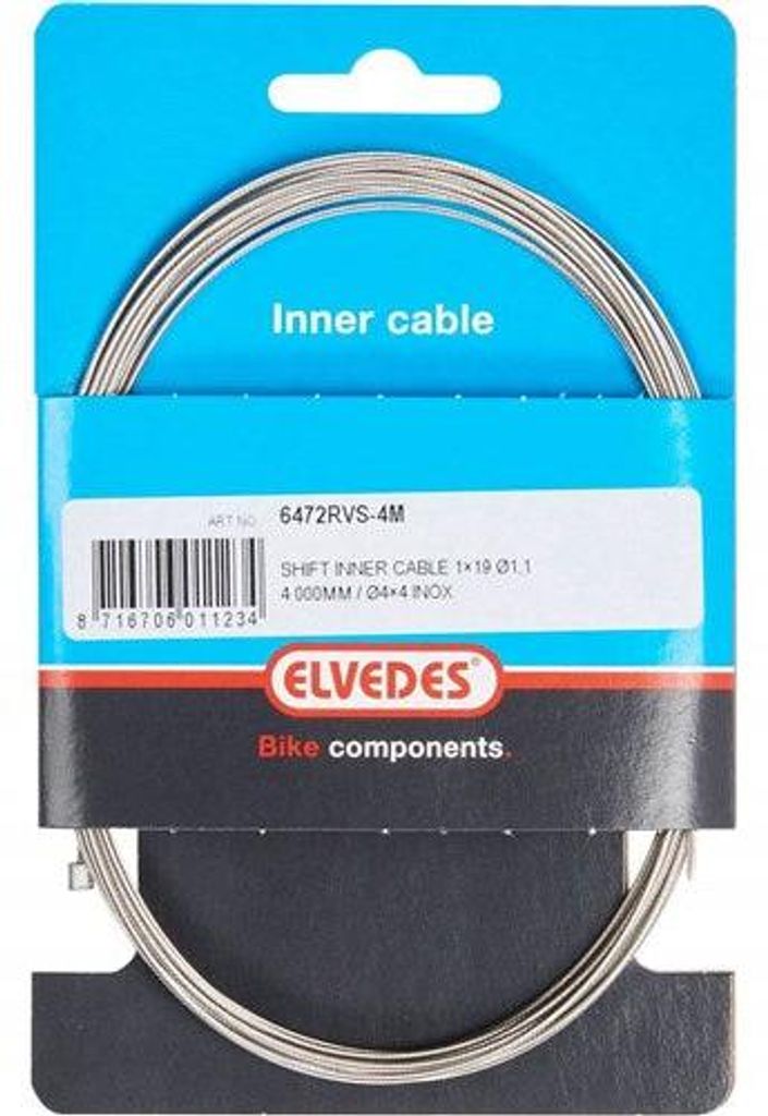 Schalten Sie Innenkabel ELDEN 2250 mm Edelstahl Slick Ø1.1mm Shimano Sram N-Nippel (auf der Karte)