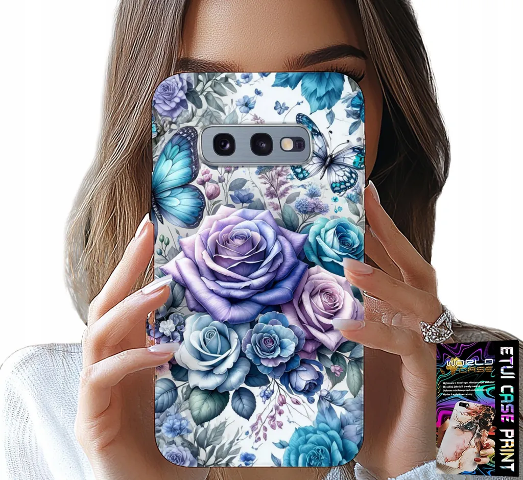 Cover Floreale Rose per Samsung S10E con Vetro Temperato Omaggio
