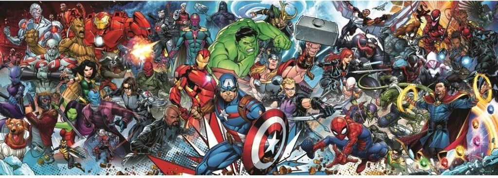 Panoramatické puzzle Svět Marvelu 1000 dílků Obrázek produktu 