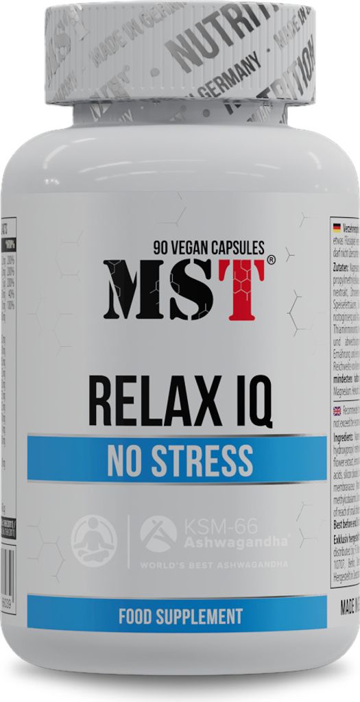 MST Nutrition®  Relax IQ No Stress 90 Kapseln Produktbild 