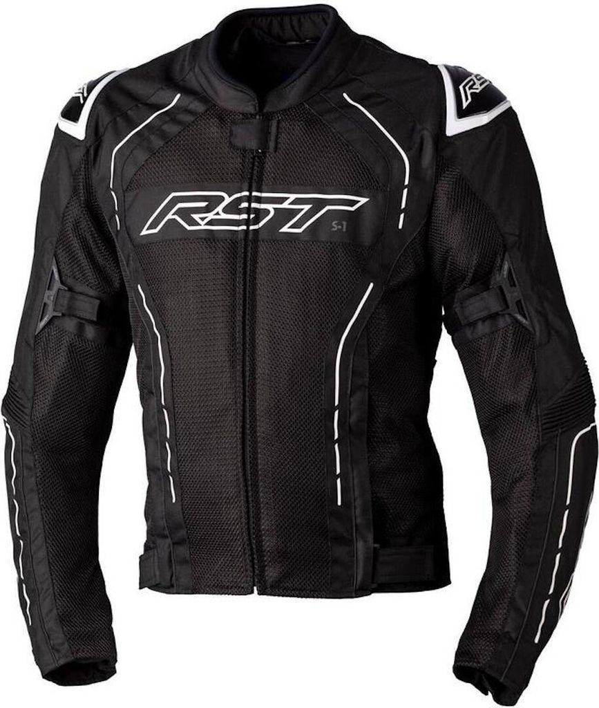 RST S1 Mesh CE Textil-Jacke - Schwarz/Weiß Größe XL