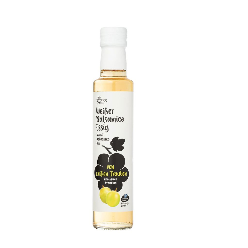 Rizes Greece weißer Balsamico Essig von weißen Trauben (250ml)