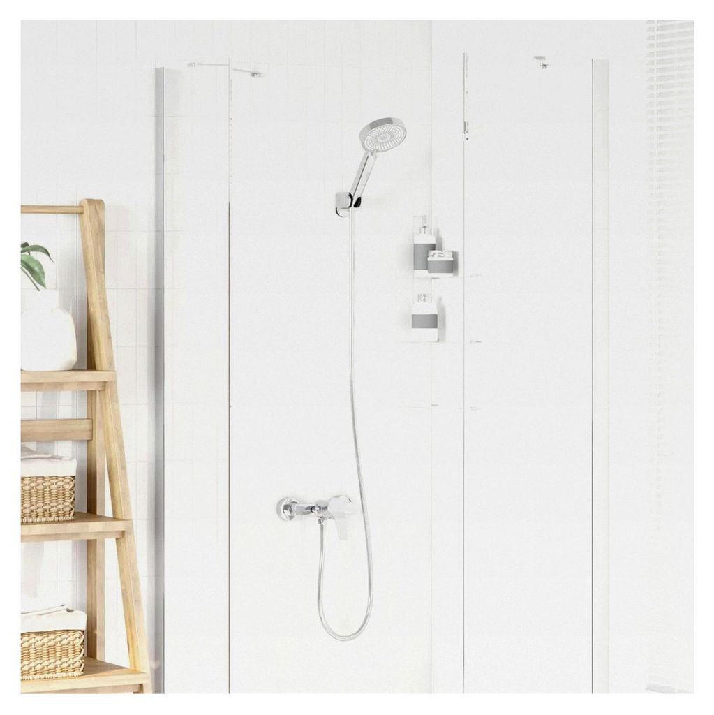 Moderne Duschset aus hochwertigem Messing - Rechteckiges Design für Badezimmer und Heimfitnessstudio
