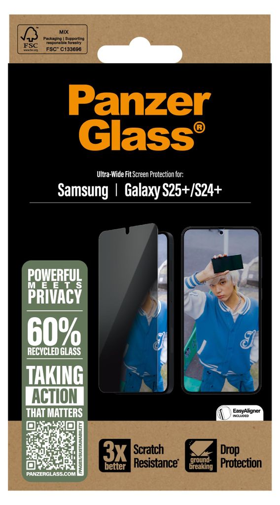 PanzerGlass ® 2-Way Privacy Displayschutz Samsung Galaxy Produktbild 