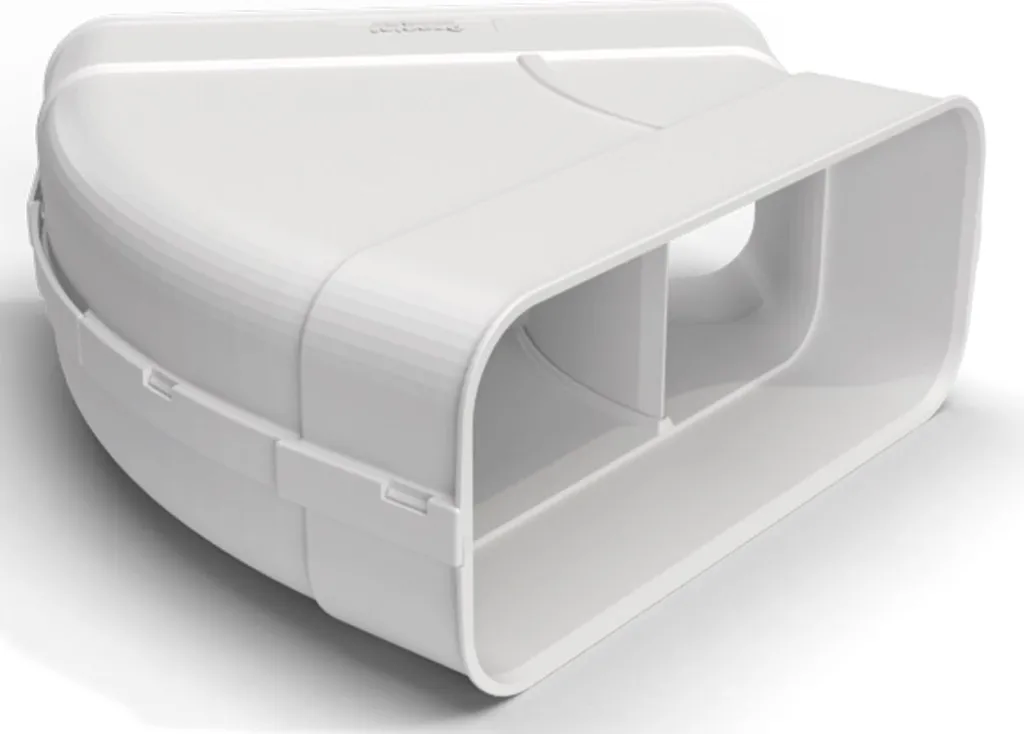Coude N20057 OptimAIRo 150 à 45° horizontal avec manchons étanches