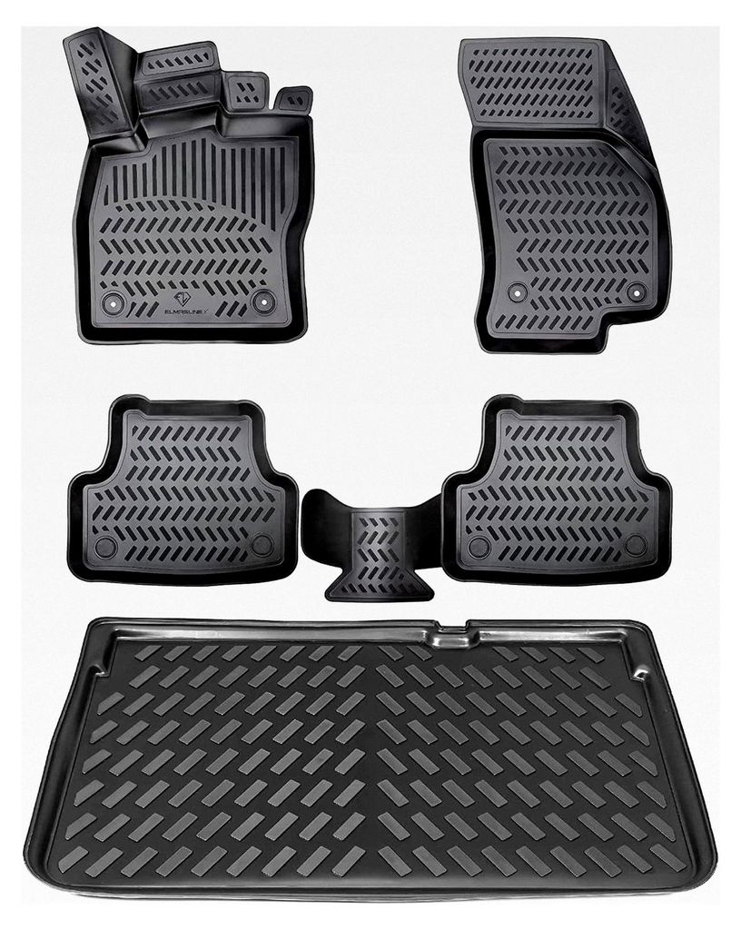 3D Gummimatten und Kofferraumwanne für Nissan Qashqai E-Power 2021-2025 (J12) Oberer Ladeboden | Zubehör Fußmatten und Kofferraummatte