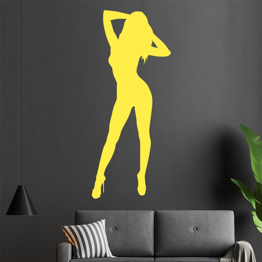 sexy Girl Wandtattoo in 6 Größen - Wandaufkleber Wall Sticker - Dekoration, Küche, Wohnzimmer, Schlafzimmer, Badezimmer
