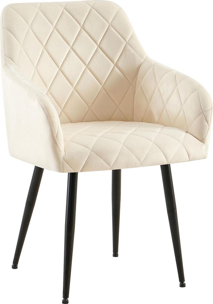 Esszimmerstuhl Monett Samt B - creme
