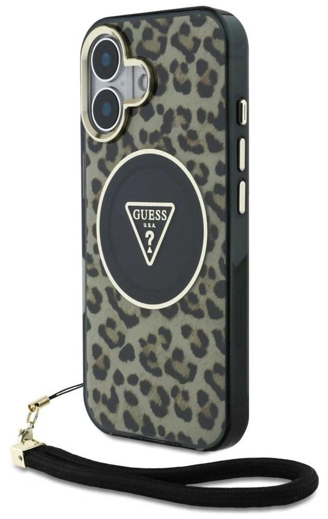 Puzdro Guess HC IML Leopard Triangle Cord Strap MagSafe Obrázok produktu 