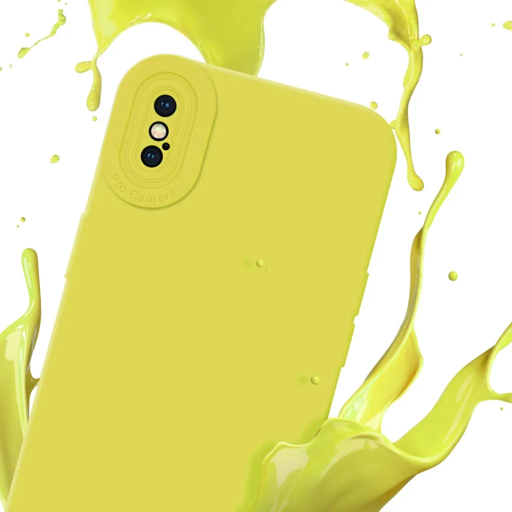 Custodia iPhone XS MAX Gialla Cadorabo - Design Slim TPU Silicone - 3
