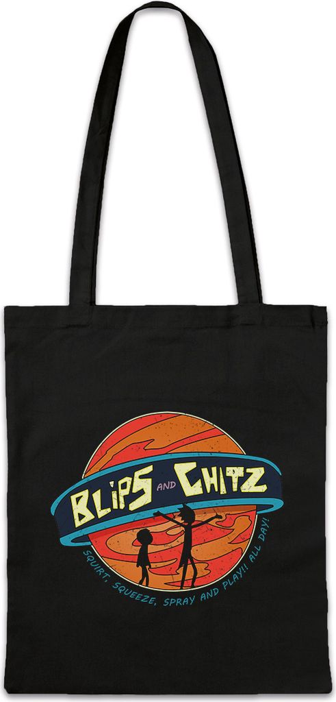 Urban Backwoods Blips And Chitz, Stofftasche, Farbe: Schwarz