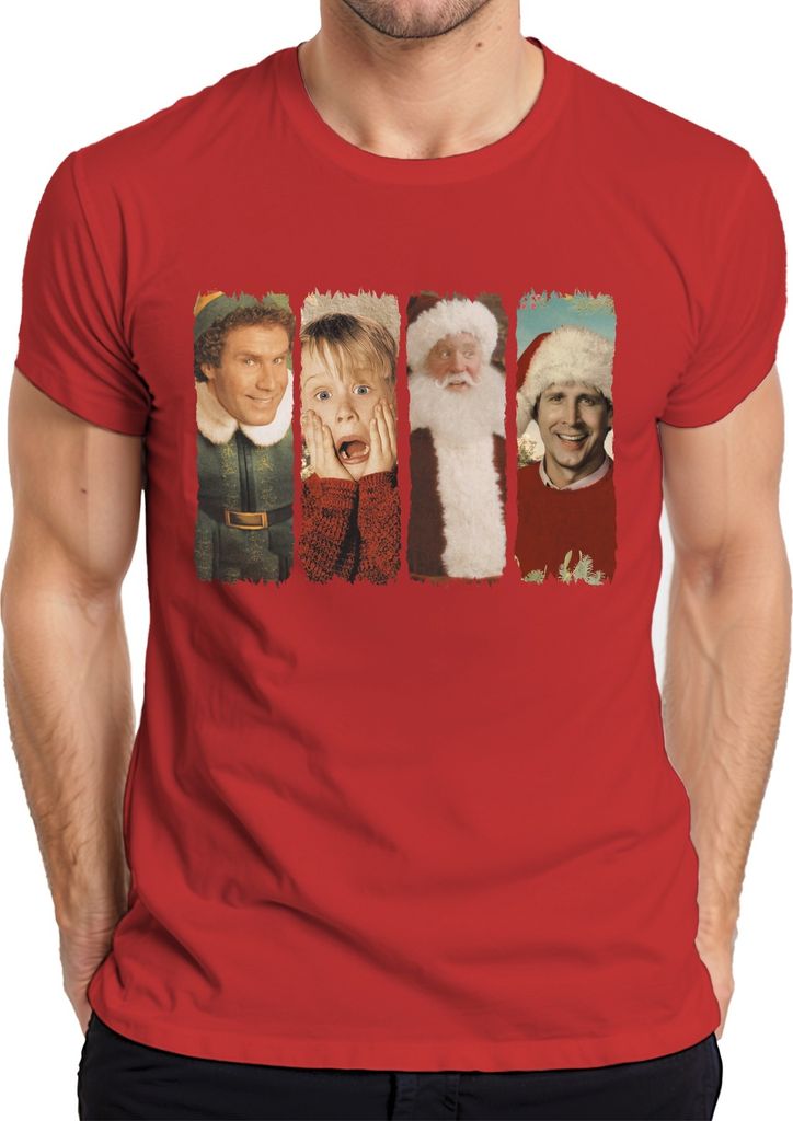 Weihnachtsfilme Vintage Retro Boys of Winter - Weihnachten Xmas Herren T-Shirt, Rot, M