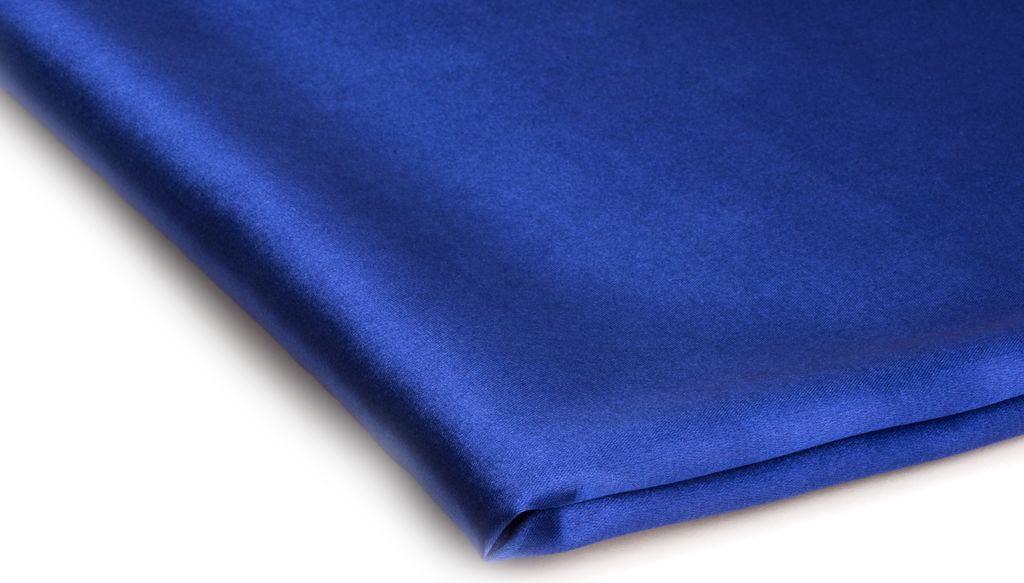 Satin Dünn mit Elasthan Königsblau 50 x 150 cm Produktbild 