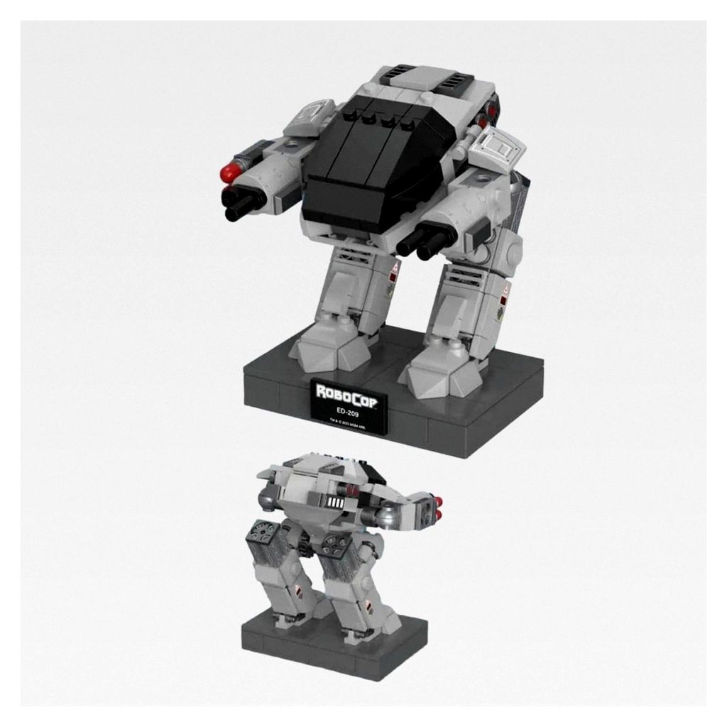 Robocop ED-209 aus Klemmbausteinen mit 301 Bauelementen