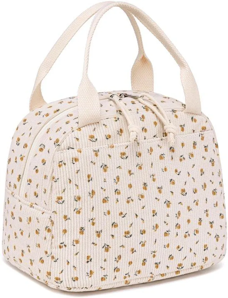 Sac isotherme repas en velours à grande capacité pour femme active