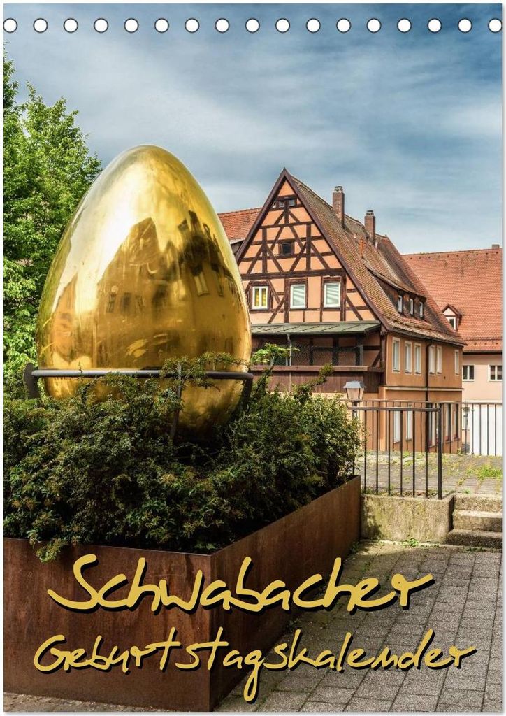 Schwabach Geburtstagskalender (Tischkalender 2026 DIN A5 hoch), CALVENDO Monatskalender