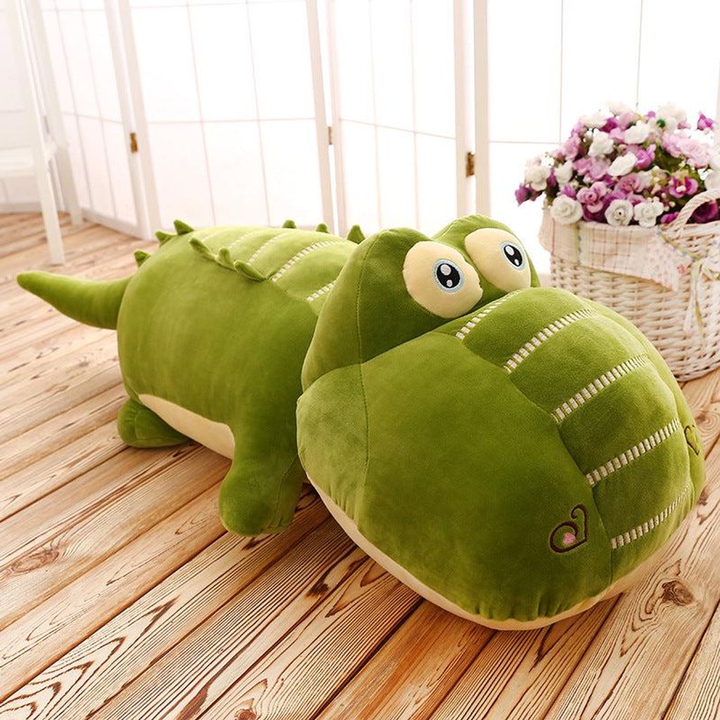 Süßes Krokodil 85cm Kuscheltier – Weiches Plüsch Stofftier & Kissen für Kinder