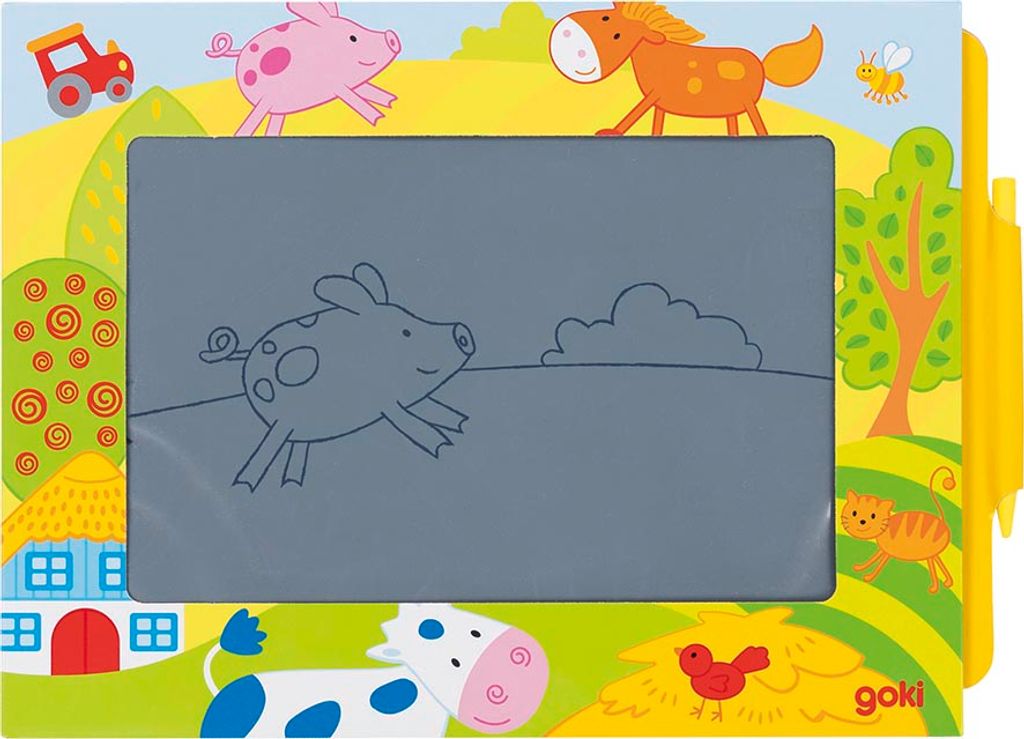 goki 58477 Magic board farma 19 x 13 cm, kartón, farebná Obrázok produktu 
