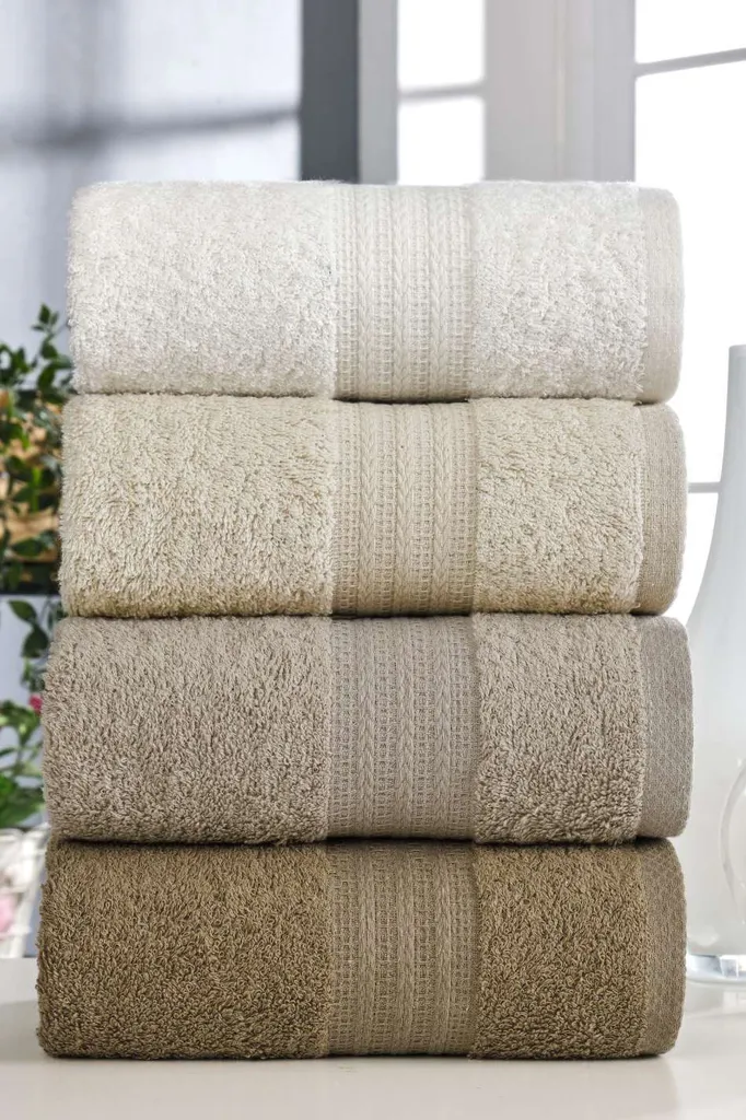 Stock 4 Asciugamani Mijolnir Rainbow 50x85 cm - Qualità Hotel 100% Cotone