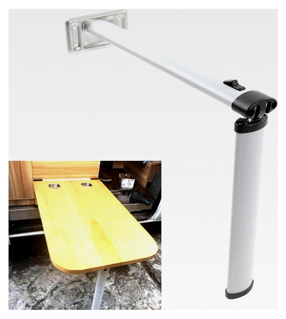 Tischstütze für Wohnmobile, abnehmbares und klappbares Tischbein, 730 mm/28,7 Zoll